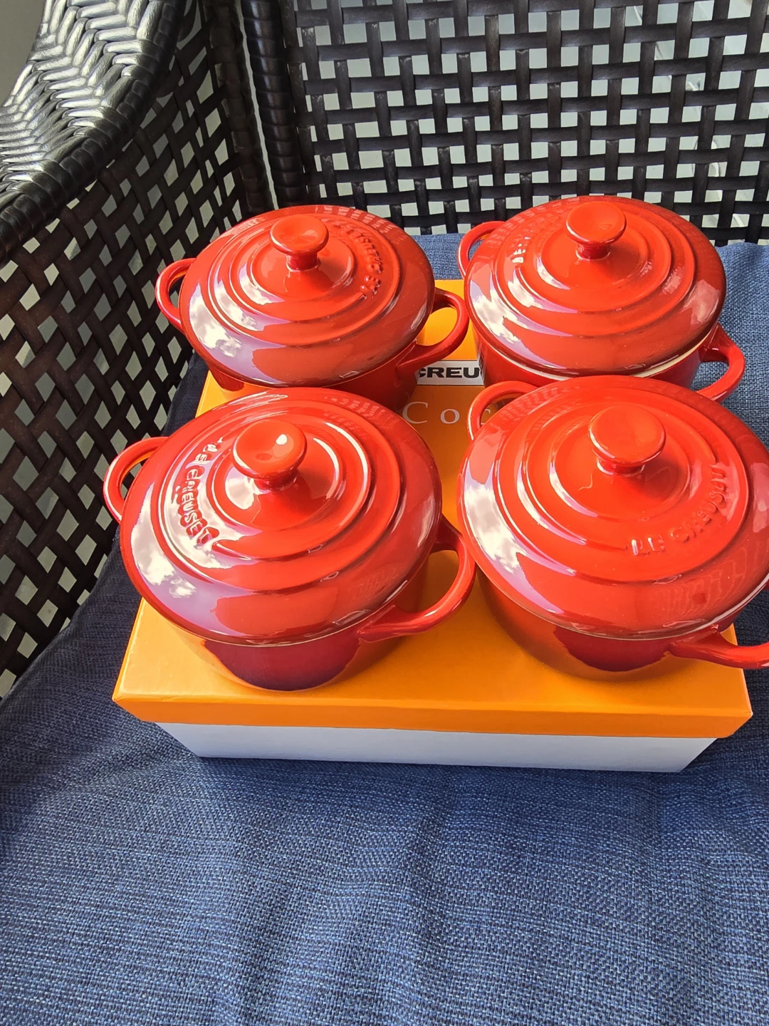 Le Creuset Mini Cocottes Set of 4 - Red - photo 3