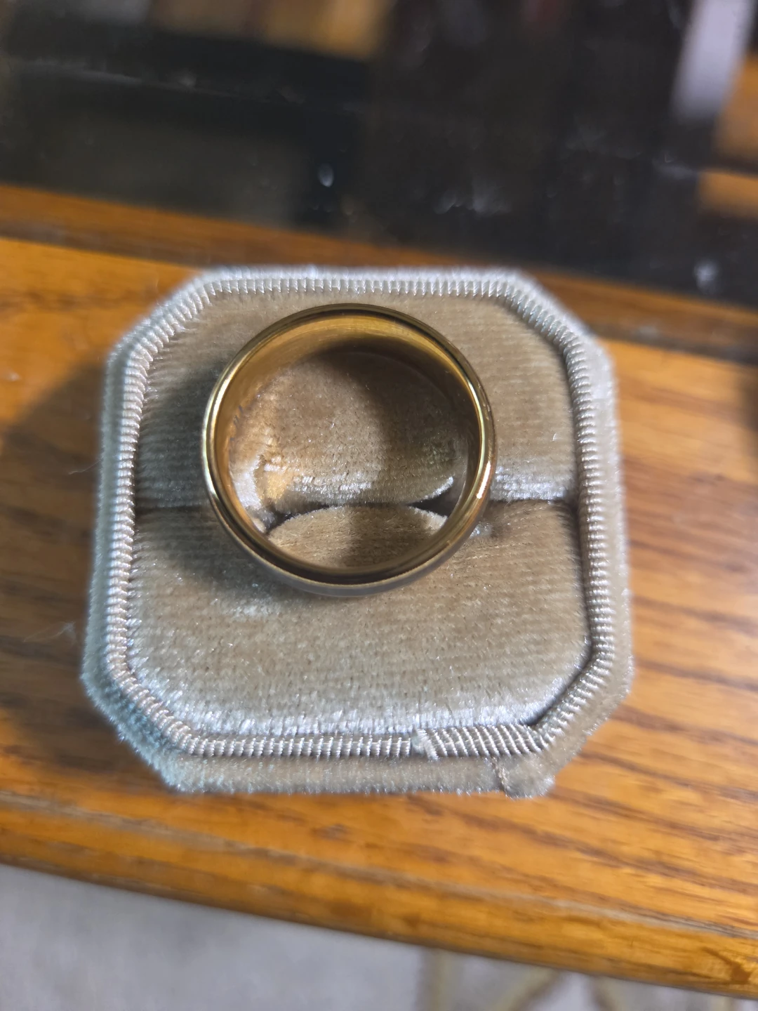 Tungsten Carbide Ring with Wood Inlay - photo 2