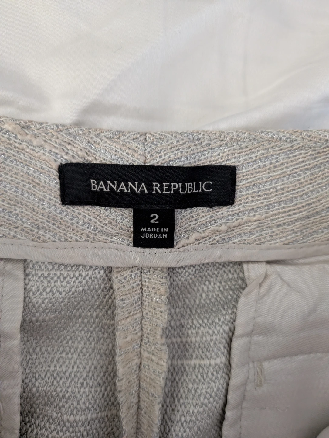 Banana Republic Shiny Tweed Formal  Work Ryan Shorts 31" ptp - photo 2