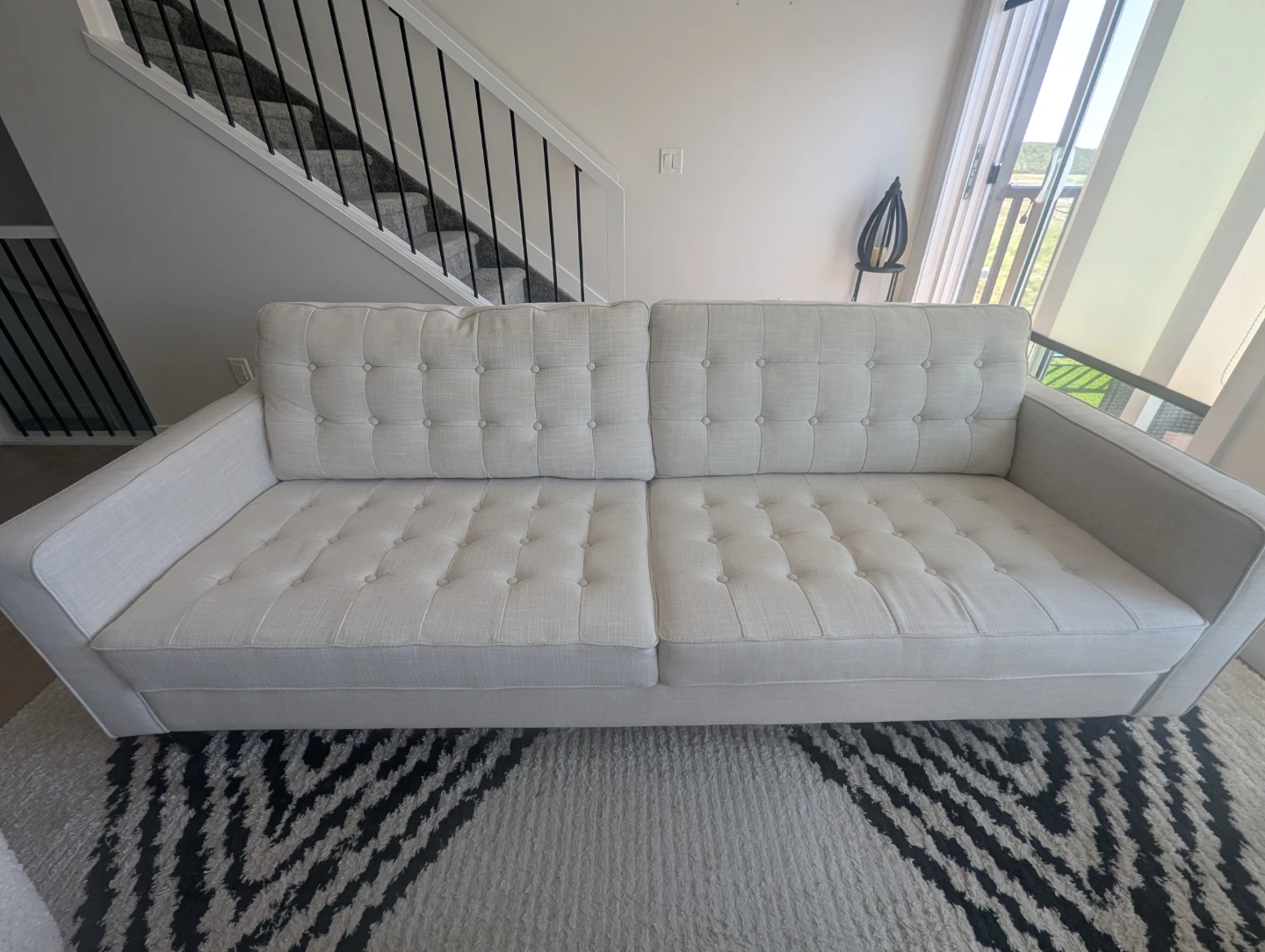 RIVIERA mid century modern 86" sofa