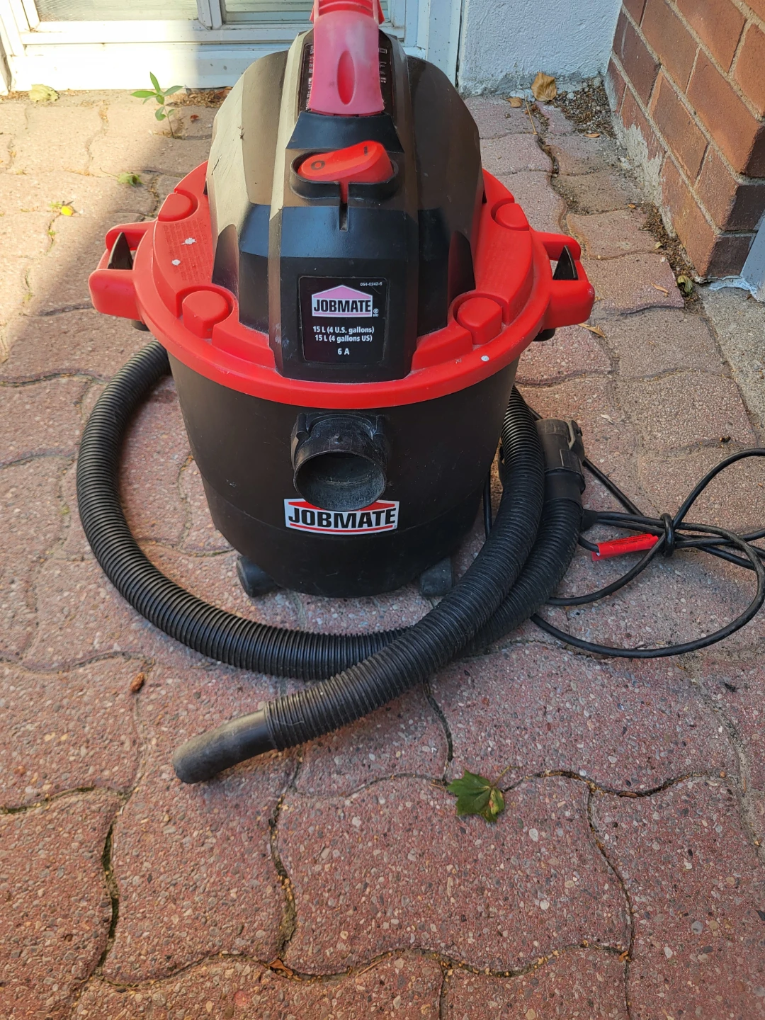JOBMATE Wet/Dry Vacuum 15 L (4 US Gallons)