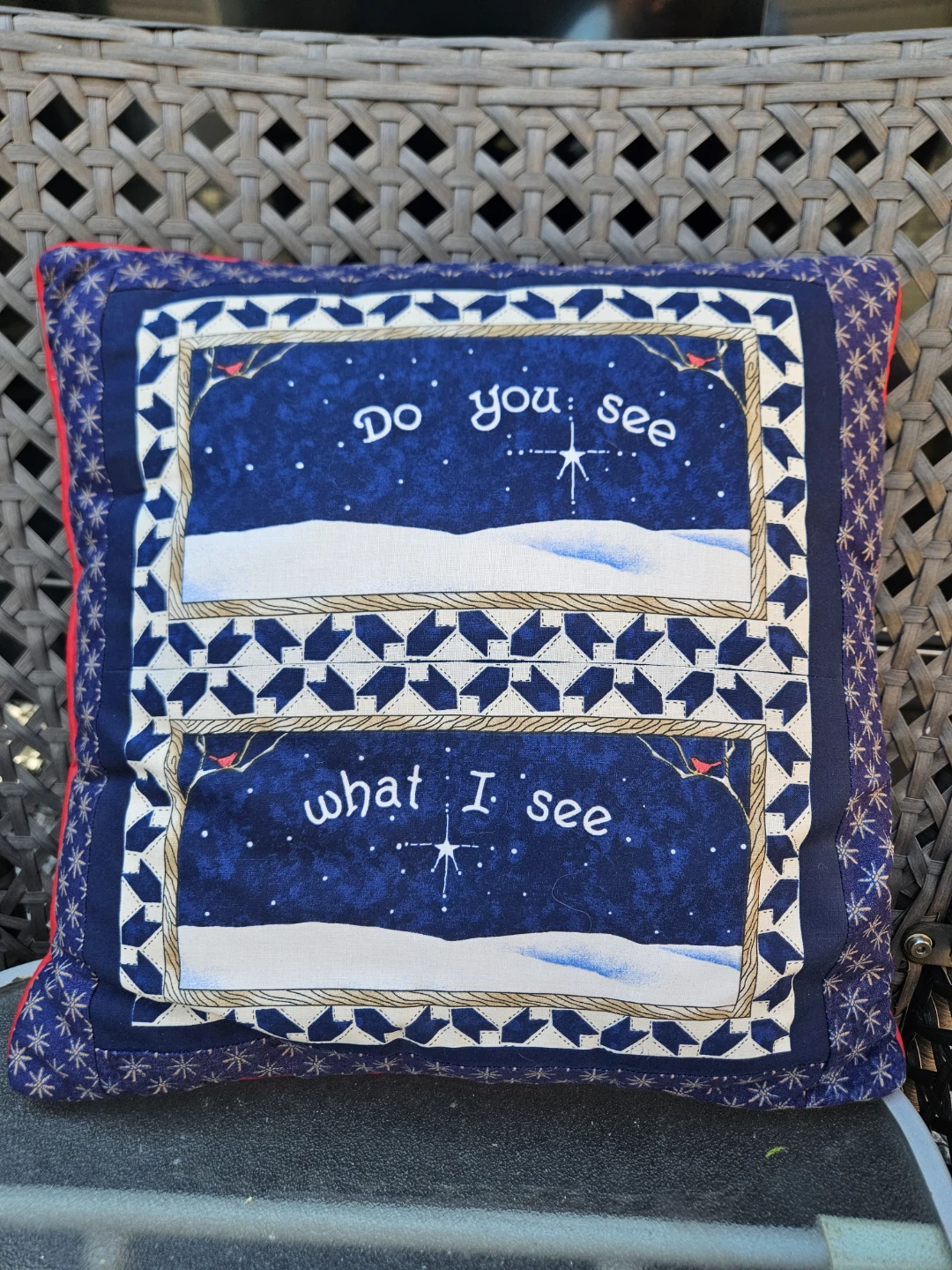 2 Quilted Decorative Throw Pillow