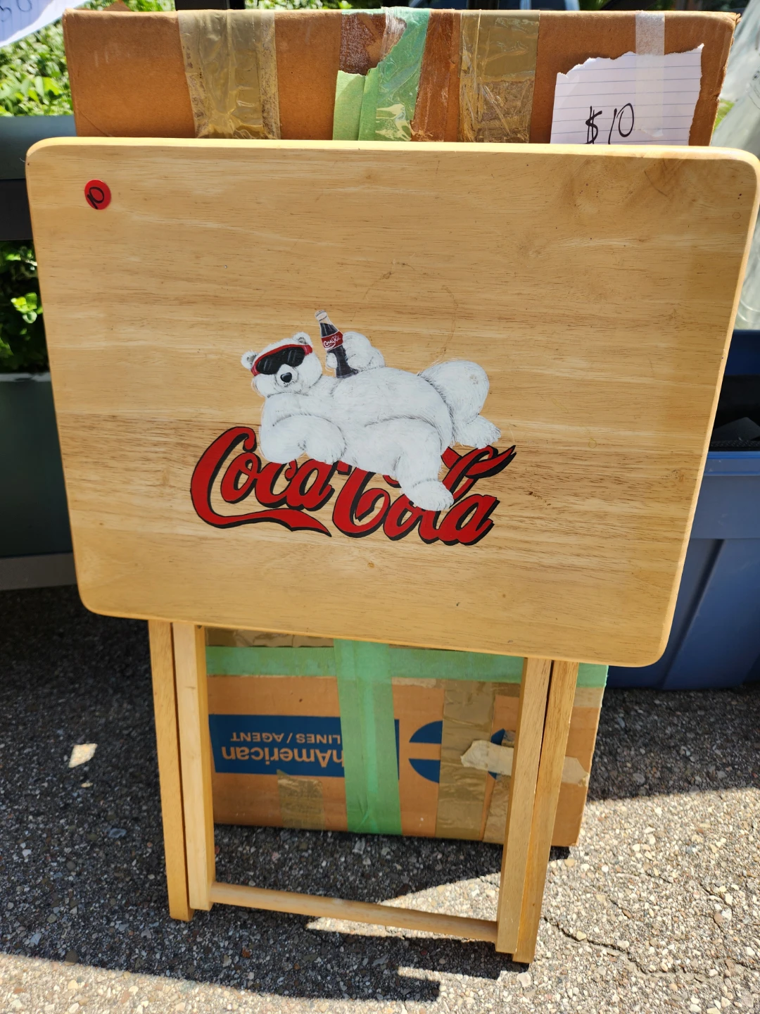 Coca-Cola Polar Bear TV Tray Table