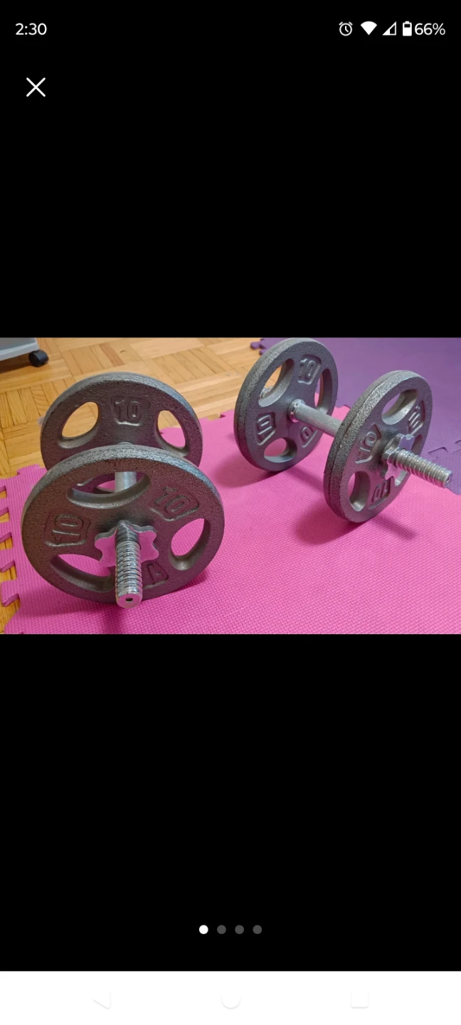 2 x 25 lb Dumbbells set