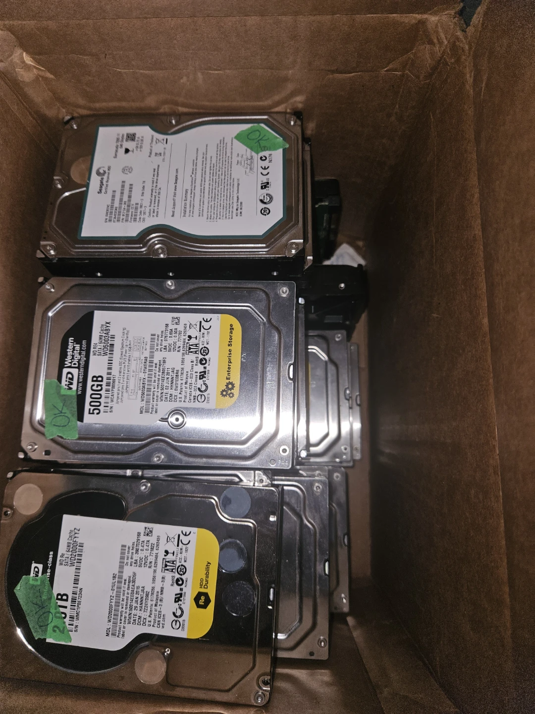 23pc SATA HDD Lot - SMART Good - photo 3
