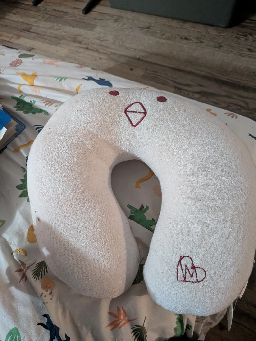 White Travel Neck Pillow