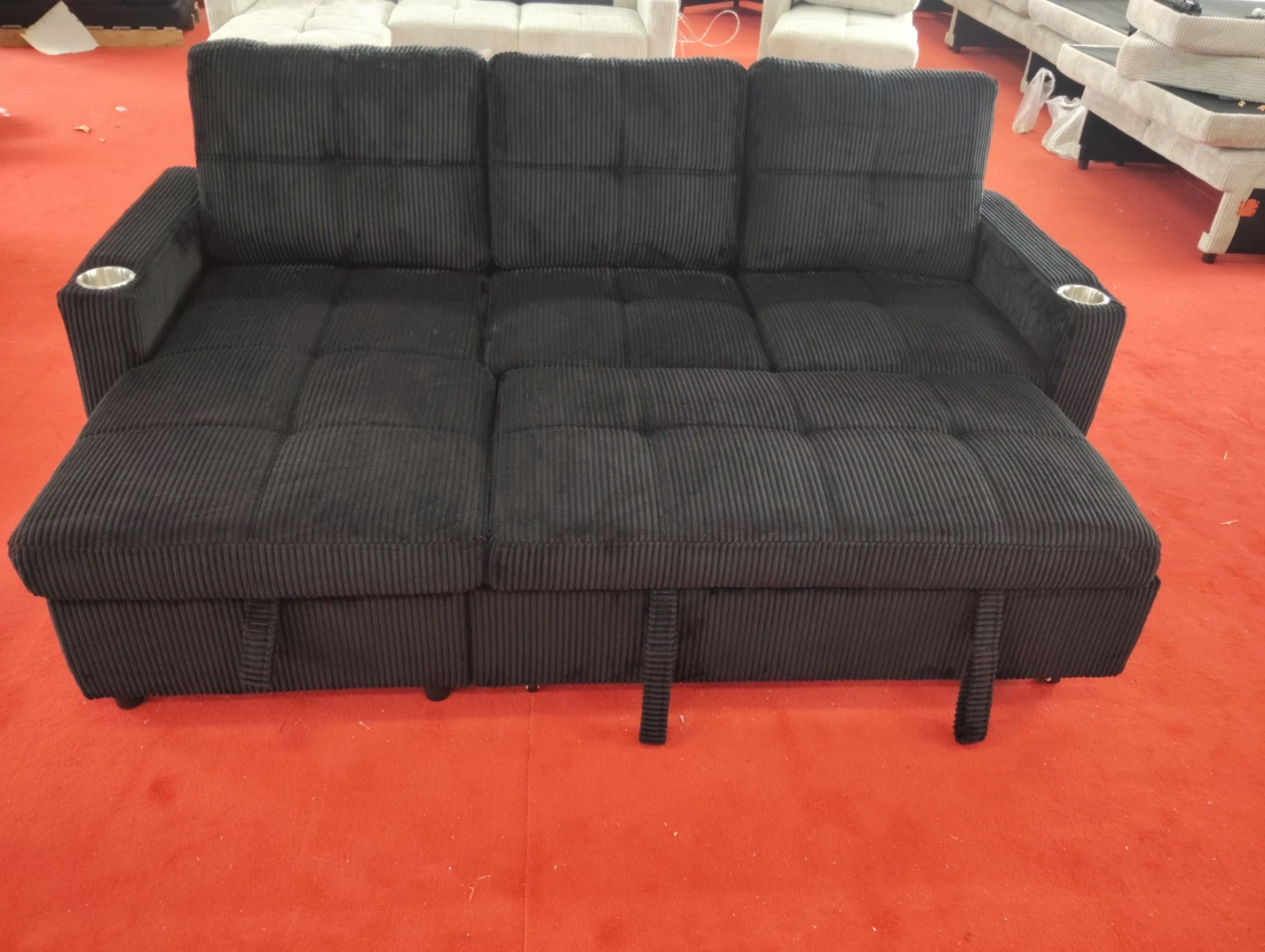Sofa Bed with Storage and Cup Holders New Arrival