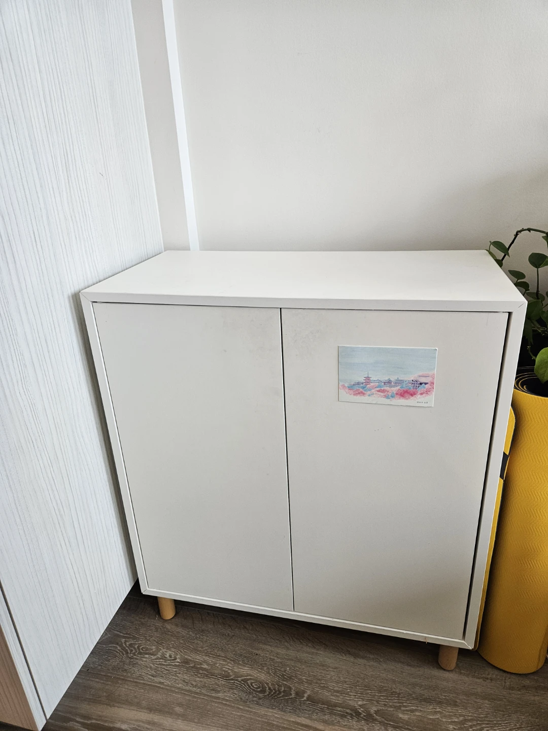 White Two-Door Storage Cabinet IKEA