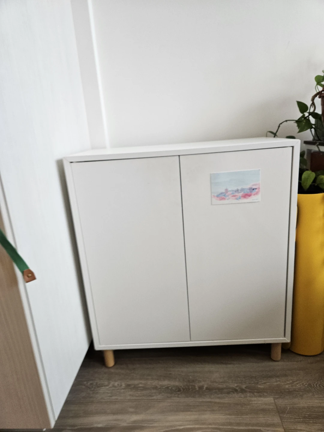 White Two-Door Storage Cabinet IKEA - photo 2