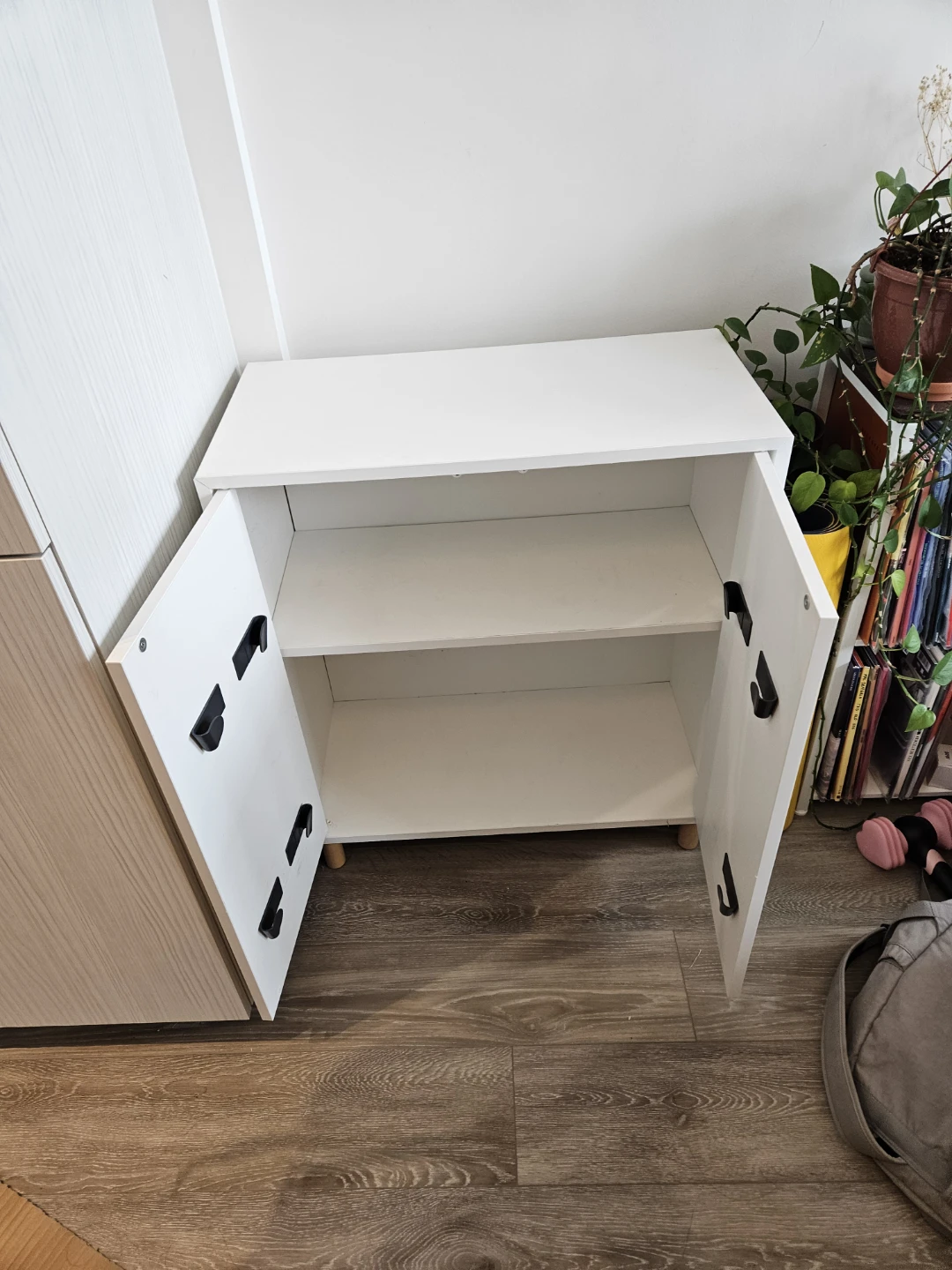 White Two-Door Storage Cabinet IKEA - photo 4