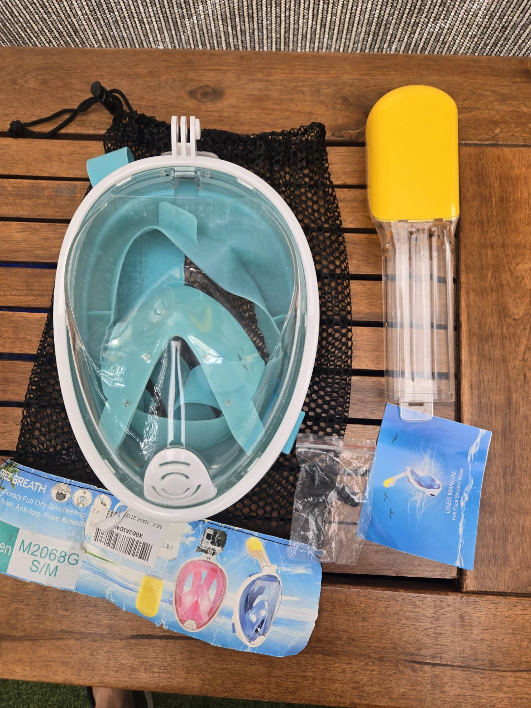 Brand new full dry snorkel mask anti fog S