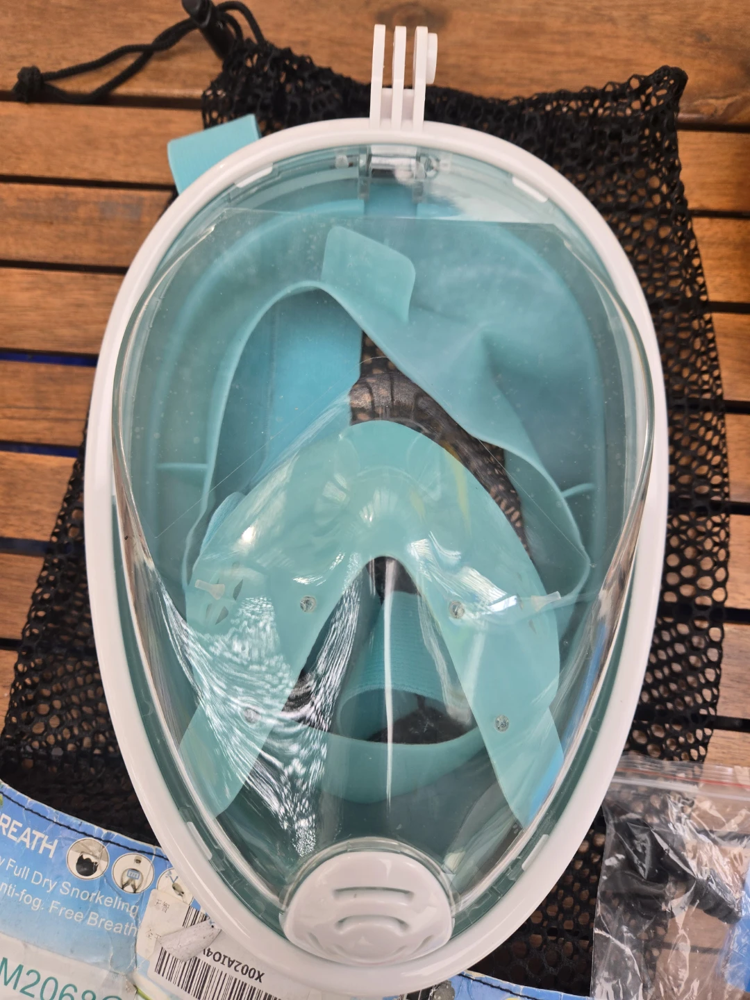 Brand new full dry snorkel mask anti fog S - photo 2