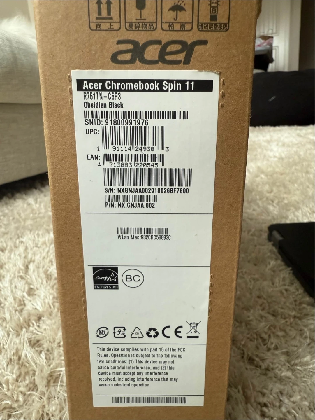 BRAND NEW TOUCH SCREEN Acer Chromebook Spin 11 R751N-C5P3 - photo 3
