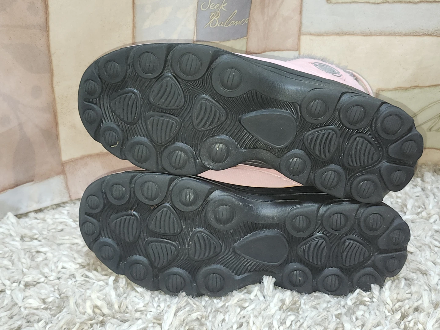 Pink Faux Fur Lined Winter Boots - photo 5