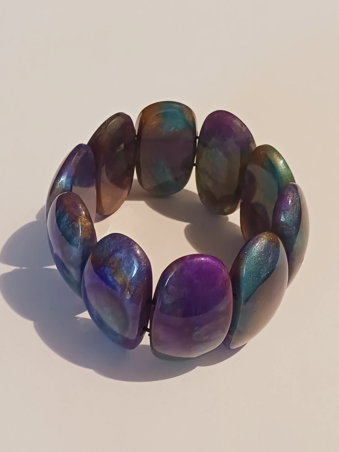 Beautiful Purple & Teal Bracelet