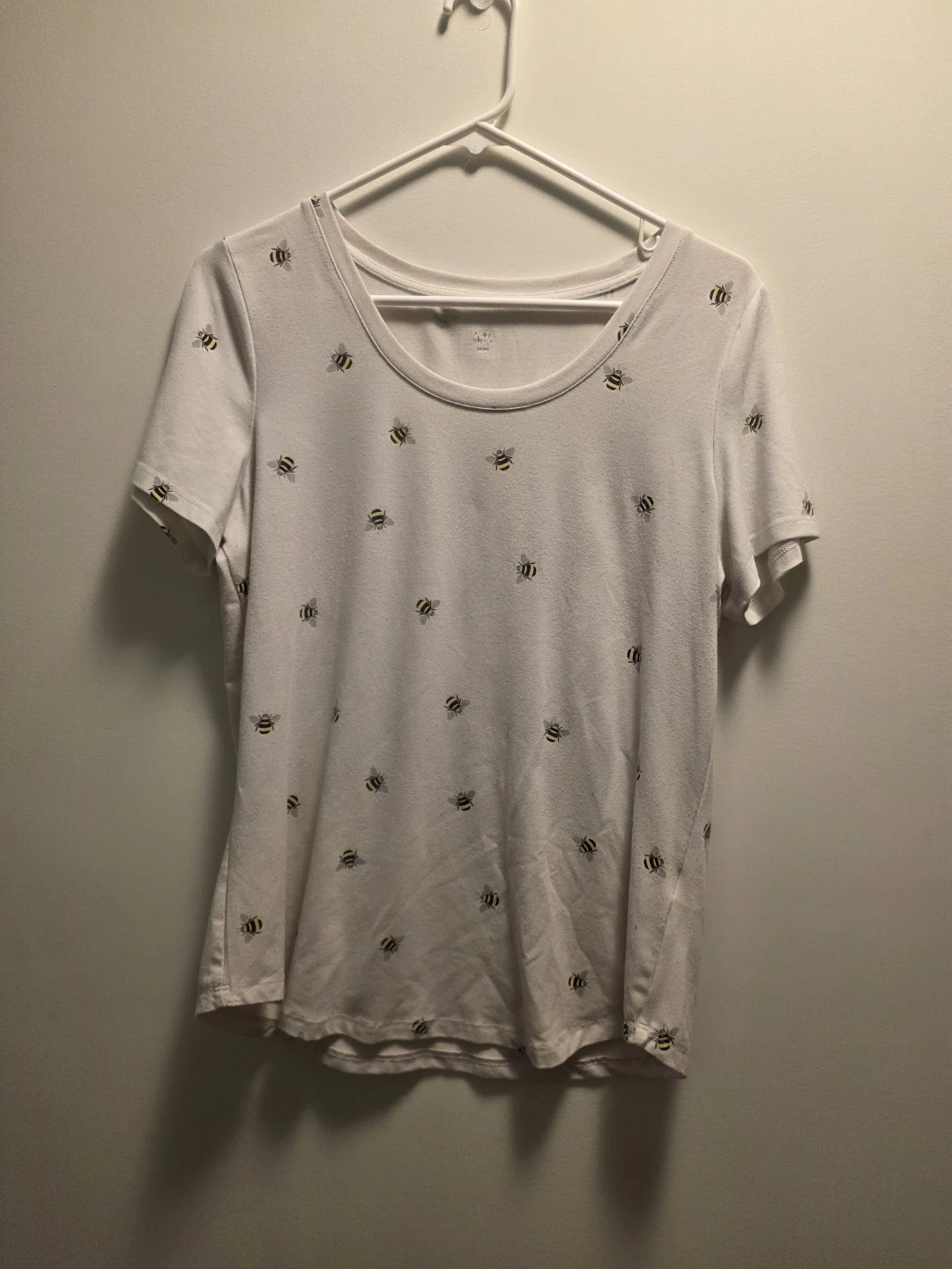 White Bee Print T-Shirt