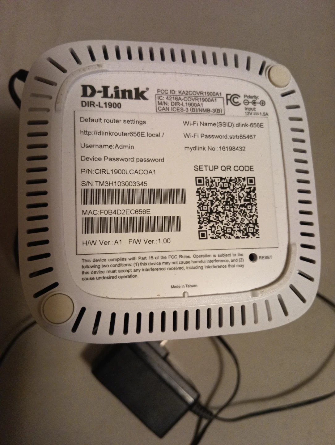 D-Link DIR-L1900 Wi-Fi Router