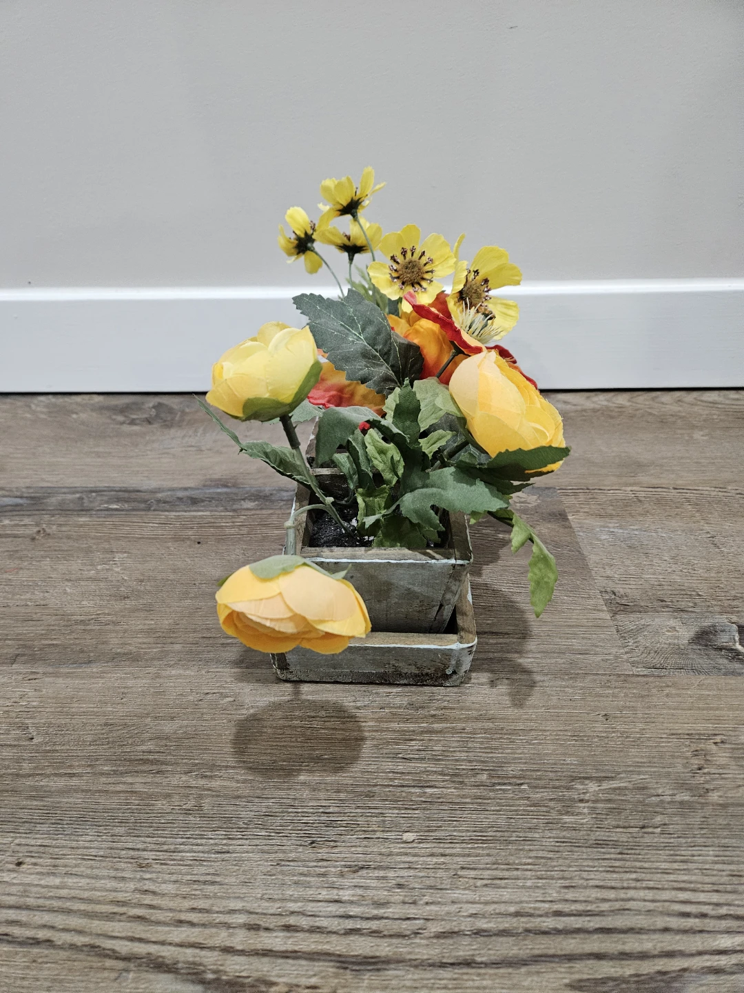Faux Flower Arrangement in Planter - photo 5