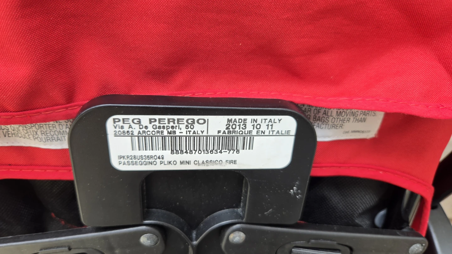 Peg Perego Pliko Mini Classico Fire Stroller - photo 5