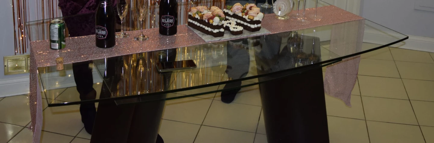 Double Glass Dining Table