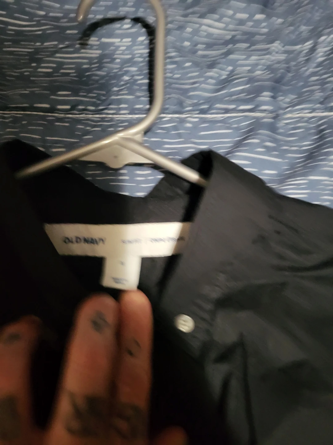 Old Navy Black Button-Down Shirt - Size S - photo 2