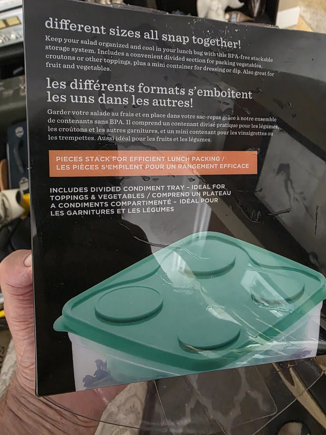 Stackable Salad Storage System with Ice Block - photo 2