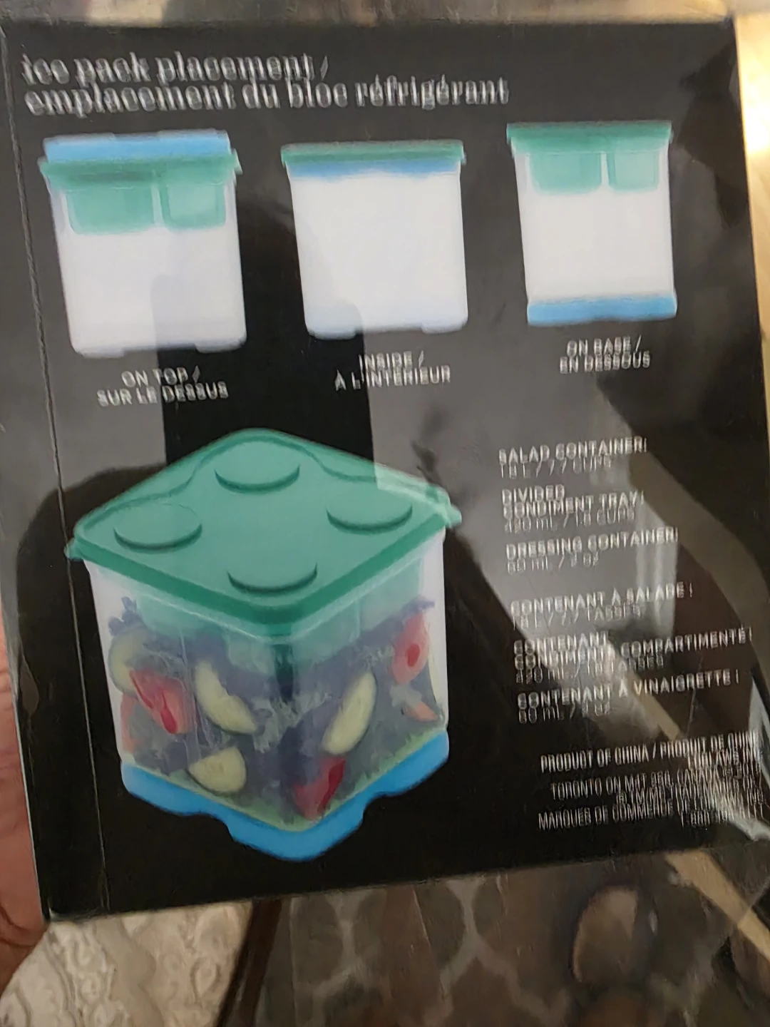 Stackable Salad Storage System with Ice Block - photo 5