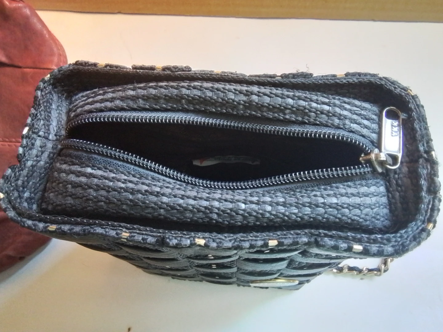 Creazioni Alma Black Woven Crossbody Bag - photo 5