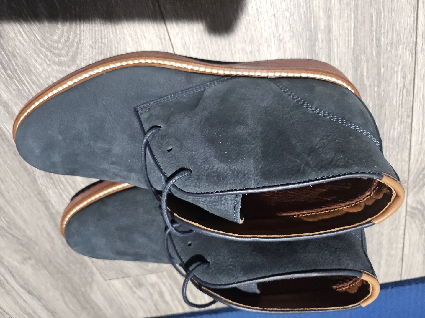 Johnston & Murphy Men's Blue Suede Chukka Boots Size 8.5 - photo 2
