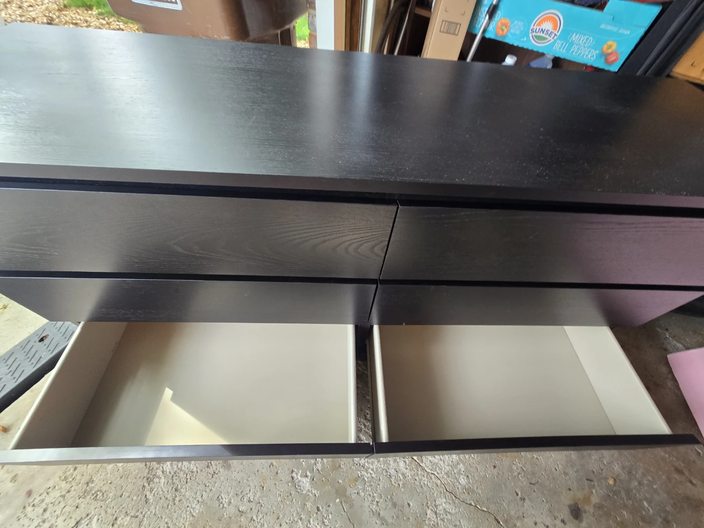 IKEA MALM Black-Brown 6-Drawer Dresser – 63" Long - photo 5