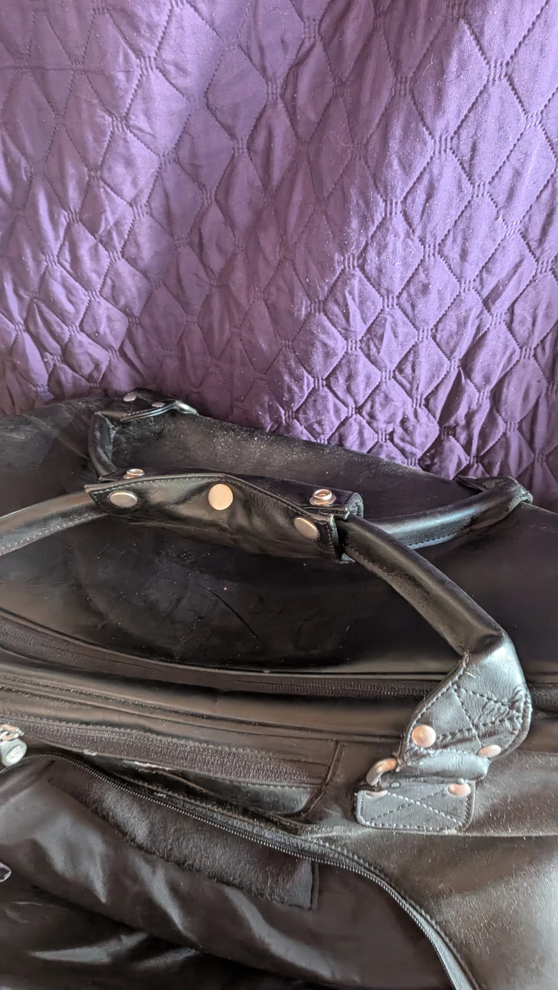 Nike Golf Shield  Black Leather Duffle Bag - photo 3