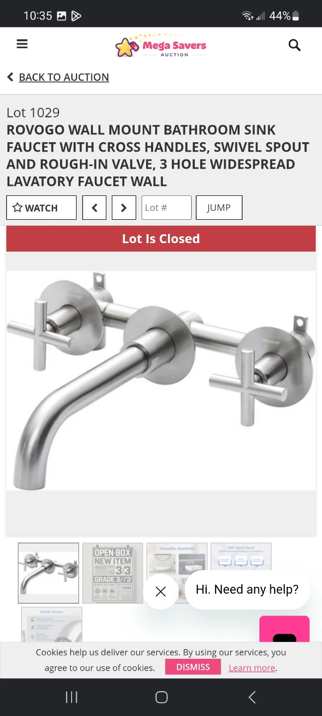 ROVOGO Wall Mount Bathroom Sink Faucet - Brushed Nickel - photo 2