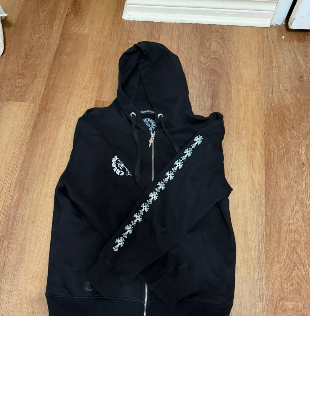 Chrome Hearts Black Zip-Up Hoodie