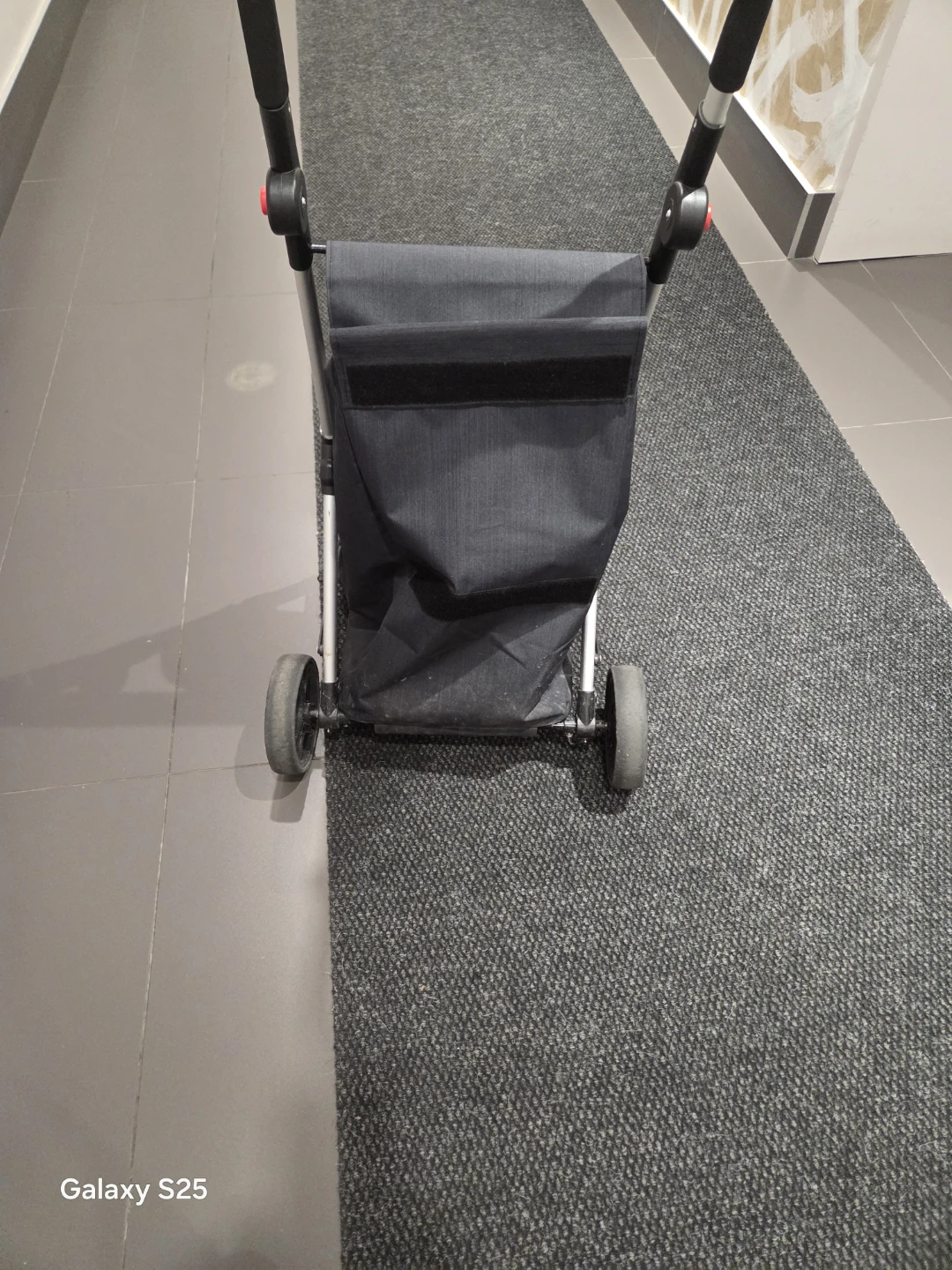 Black Shopping Trolley with Wheels - photo 4