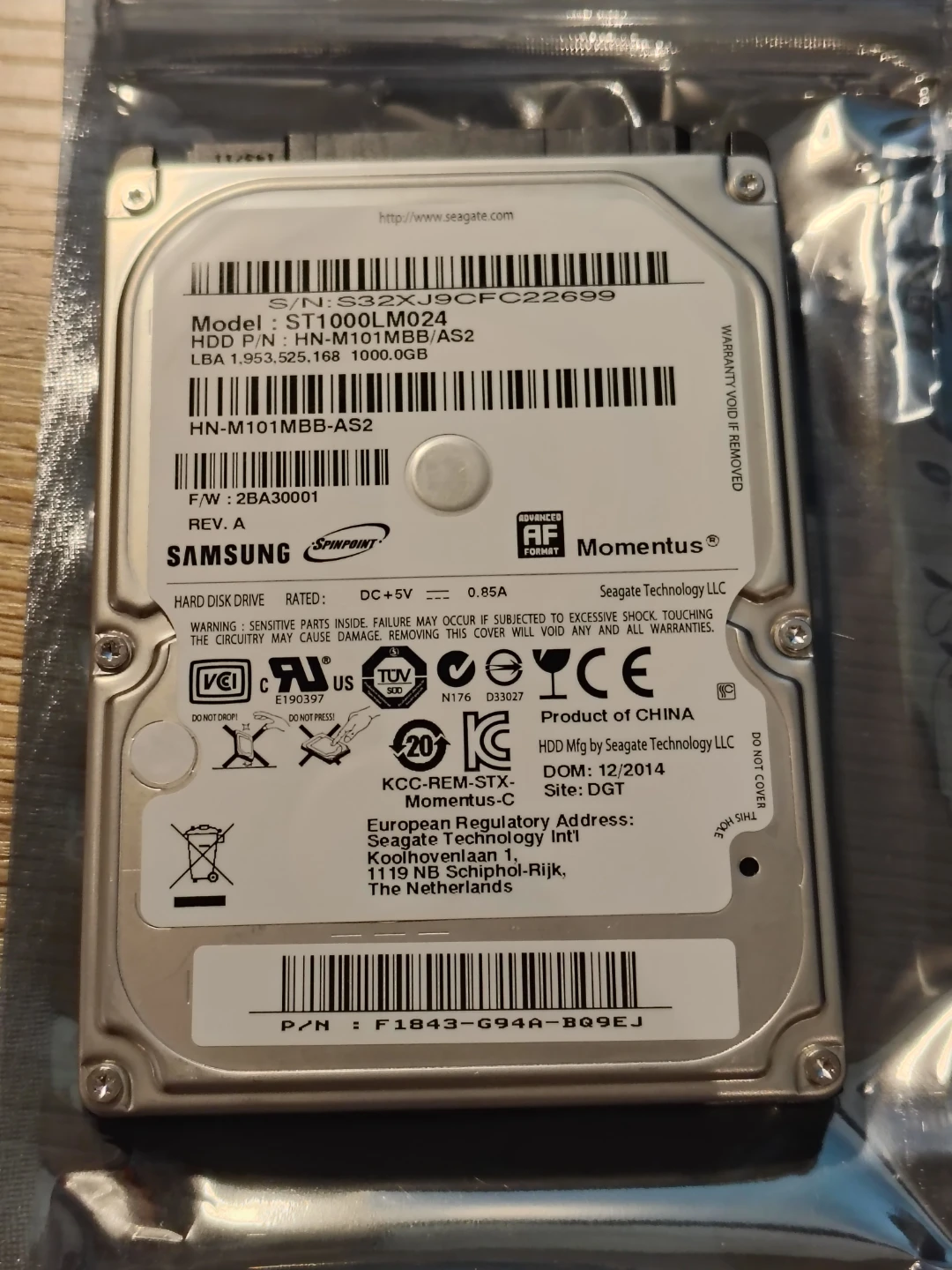 Samsung 1TB Internal Hard Drive