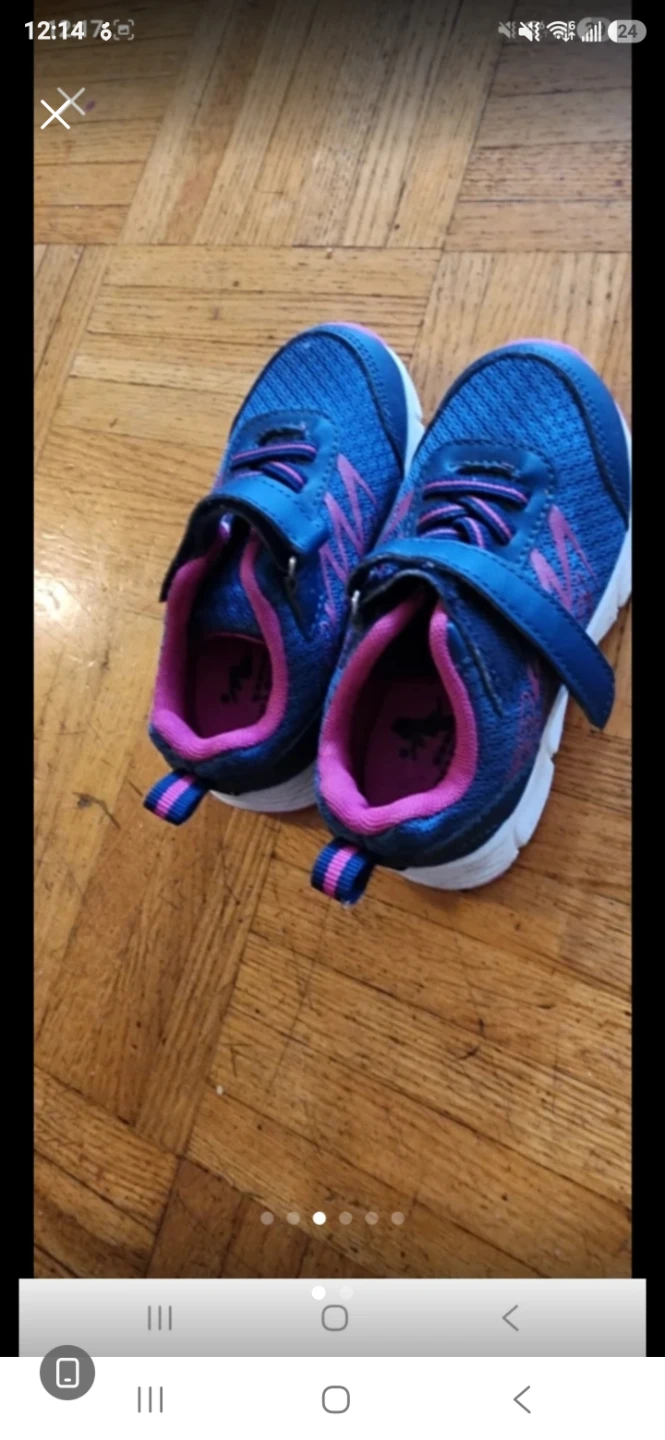 Kids Blue & Pink Athletic Shoes
