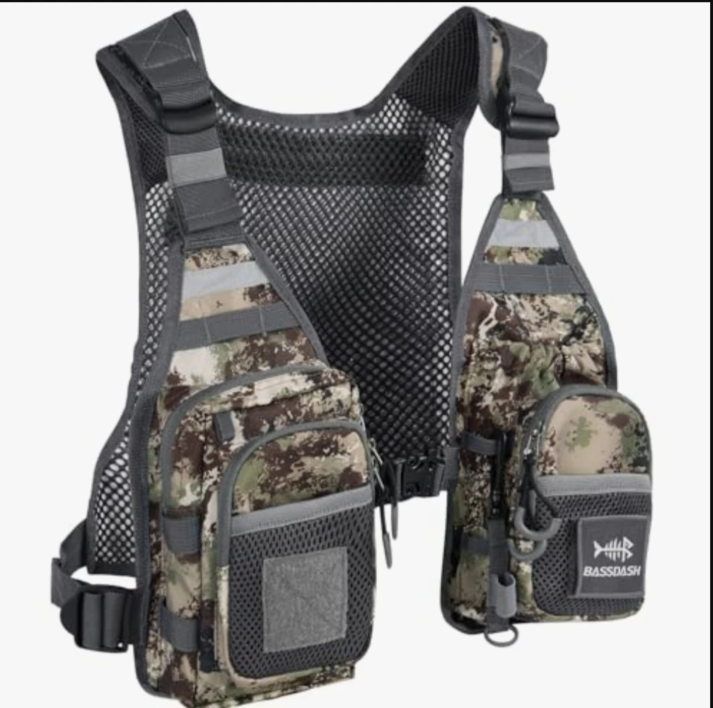 Bassdash Fishing Vest Fly Fishing Vest Chest Pack