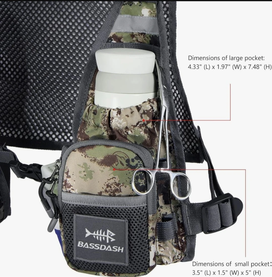 Bassdash Fishing Vest Fly Fishing Vest Chest Pack - photo 4