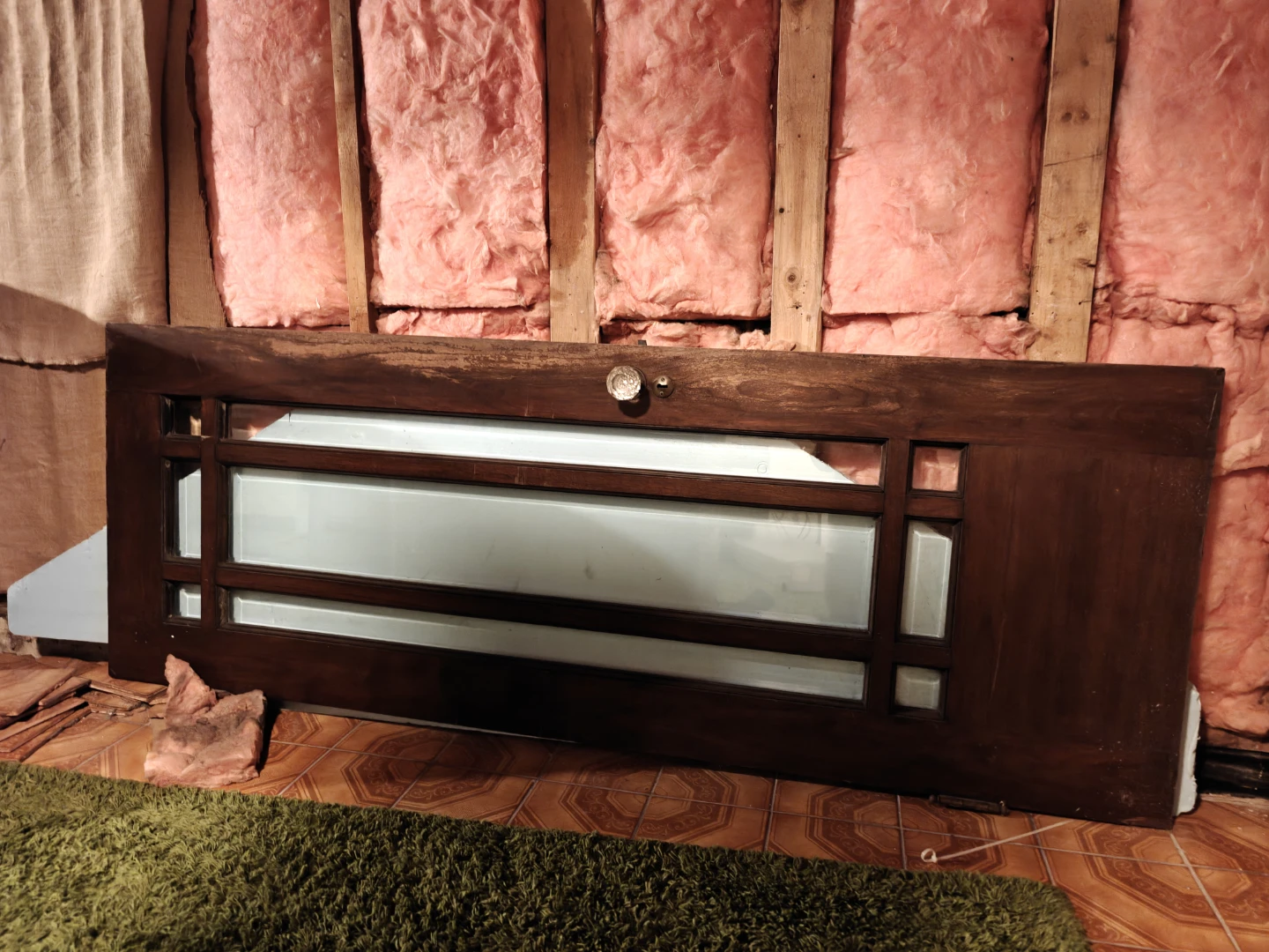 Wooden Interior Door with Glass Panels