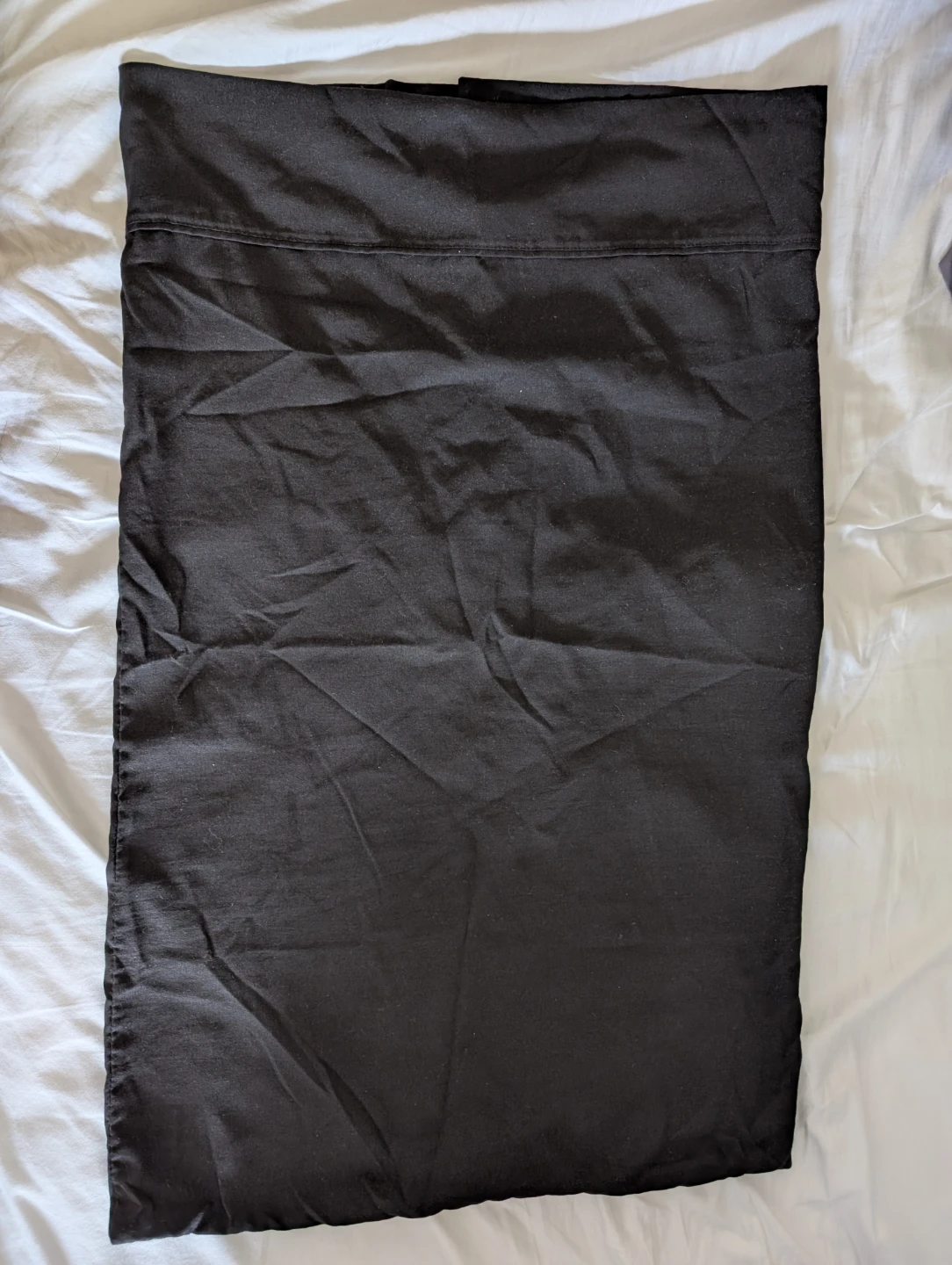 Amazon Basics Black Polyester Pillowcase 19" x 30"