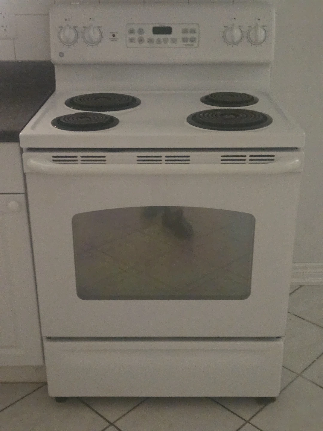 GE Electric Coil Top Stove with Oven