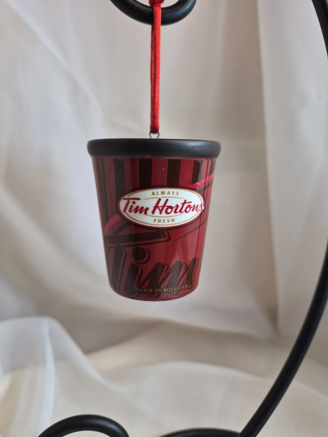 Tim Hortons Ceramic Collectable Coffee Hanging Ornament