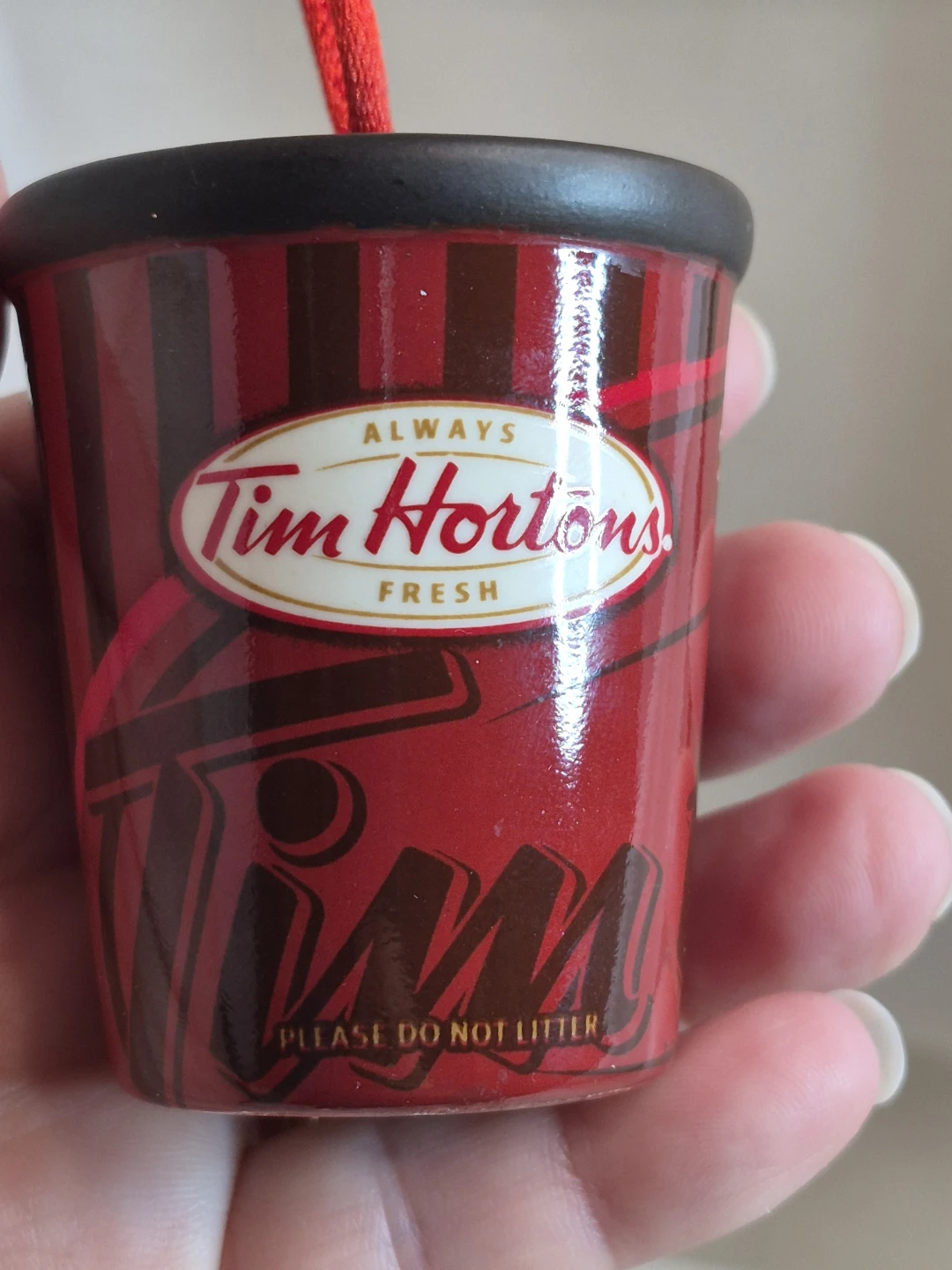 Tim Hortons Ceramic Collectable Coffee Hanging Ornament - photo 3