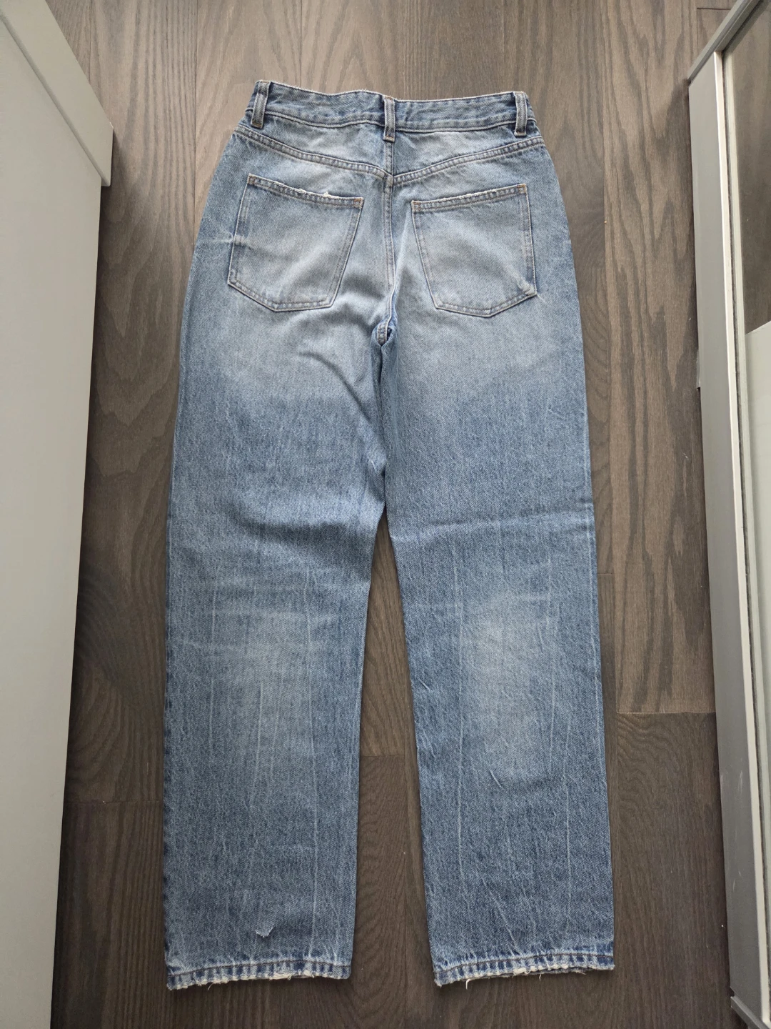 Distressed Straight Leg Jeans - photo 2