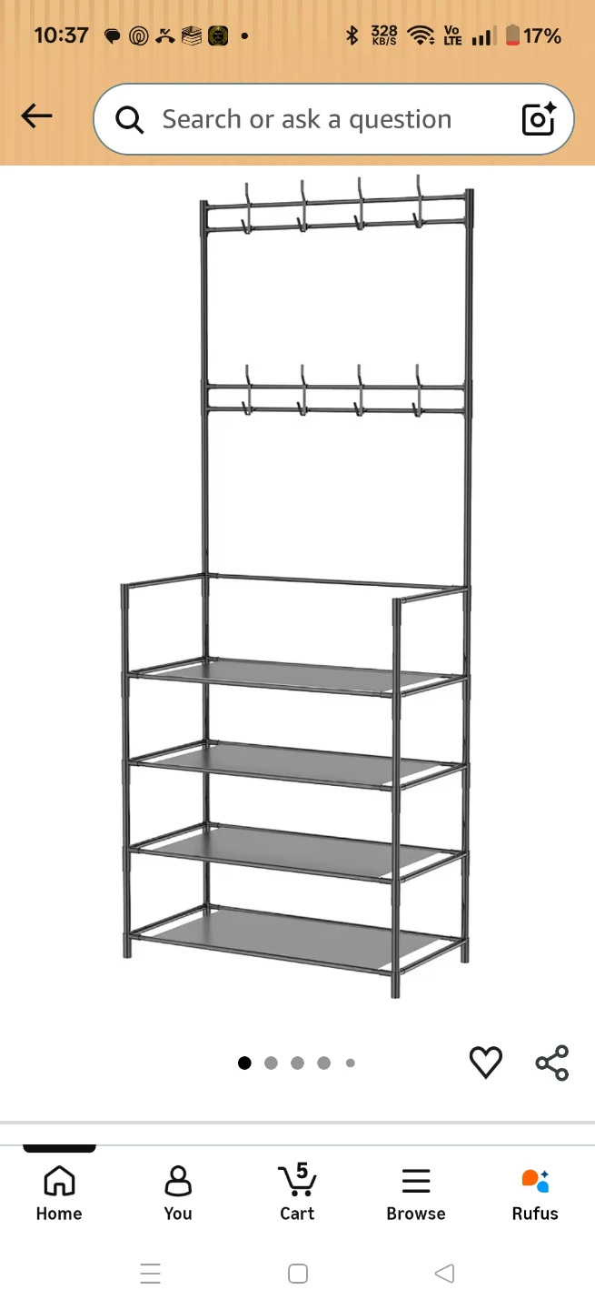 Kumisha Shoe & Hat Rack open box