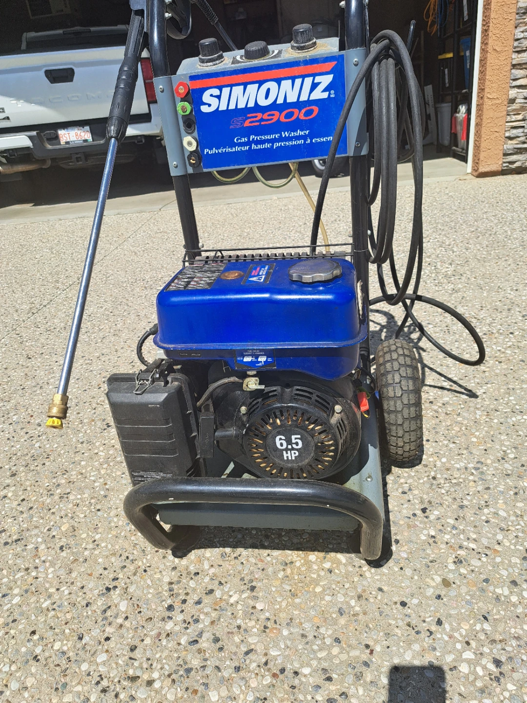 SIMONIZ S2900 Gas Pressure Washer 6.5 HP - photo 3