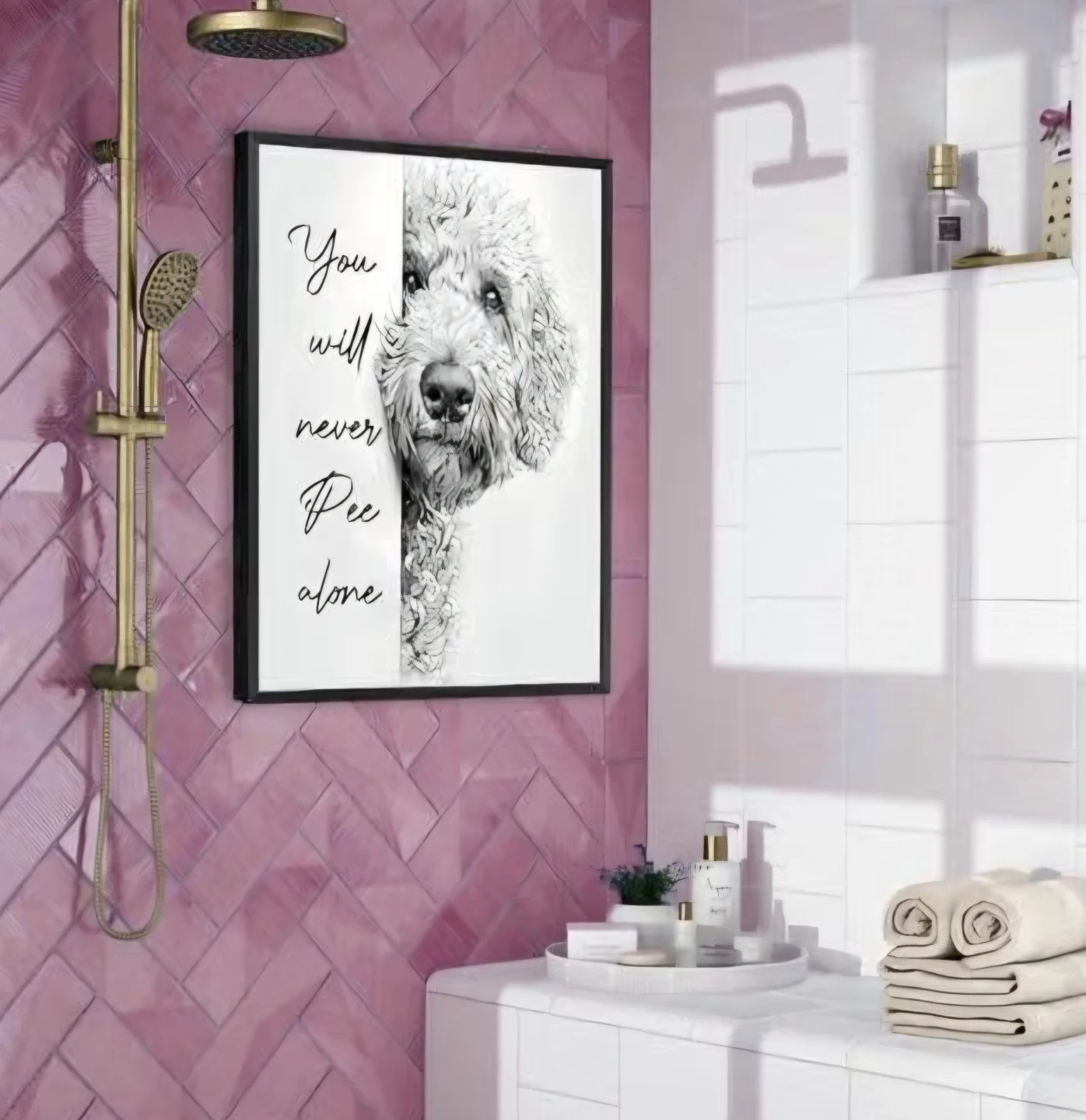 Wall Art Print on Canvas Framed 11"×17"