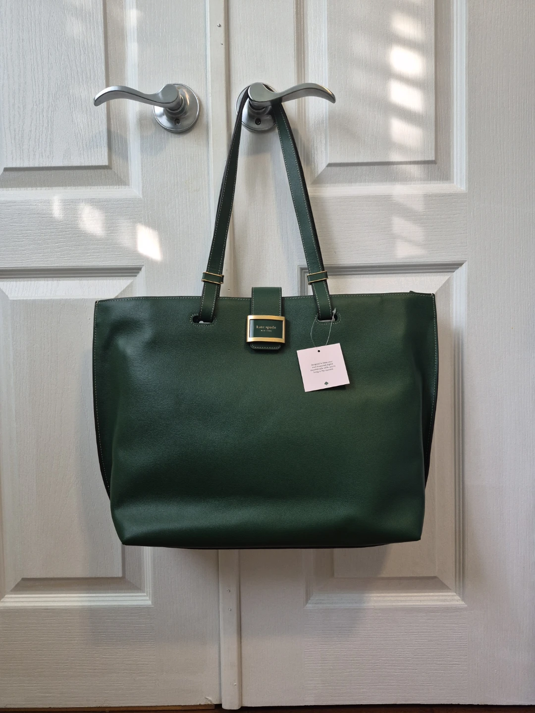 Kate Spade Green Leather Tote Bag - New with Tag