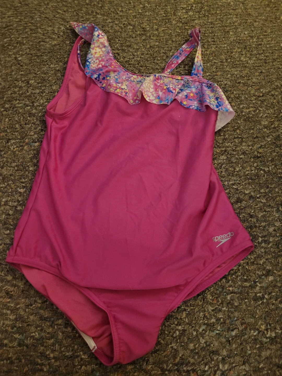 Speedo Pink Girls One-Piece Swimsuit Size 16