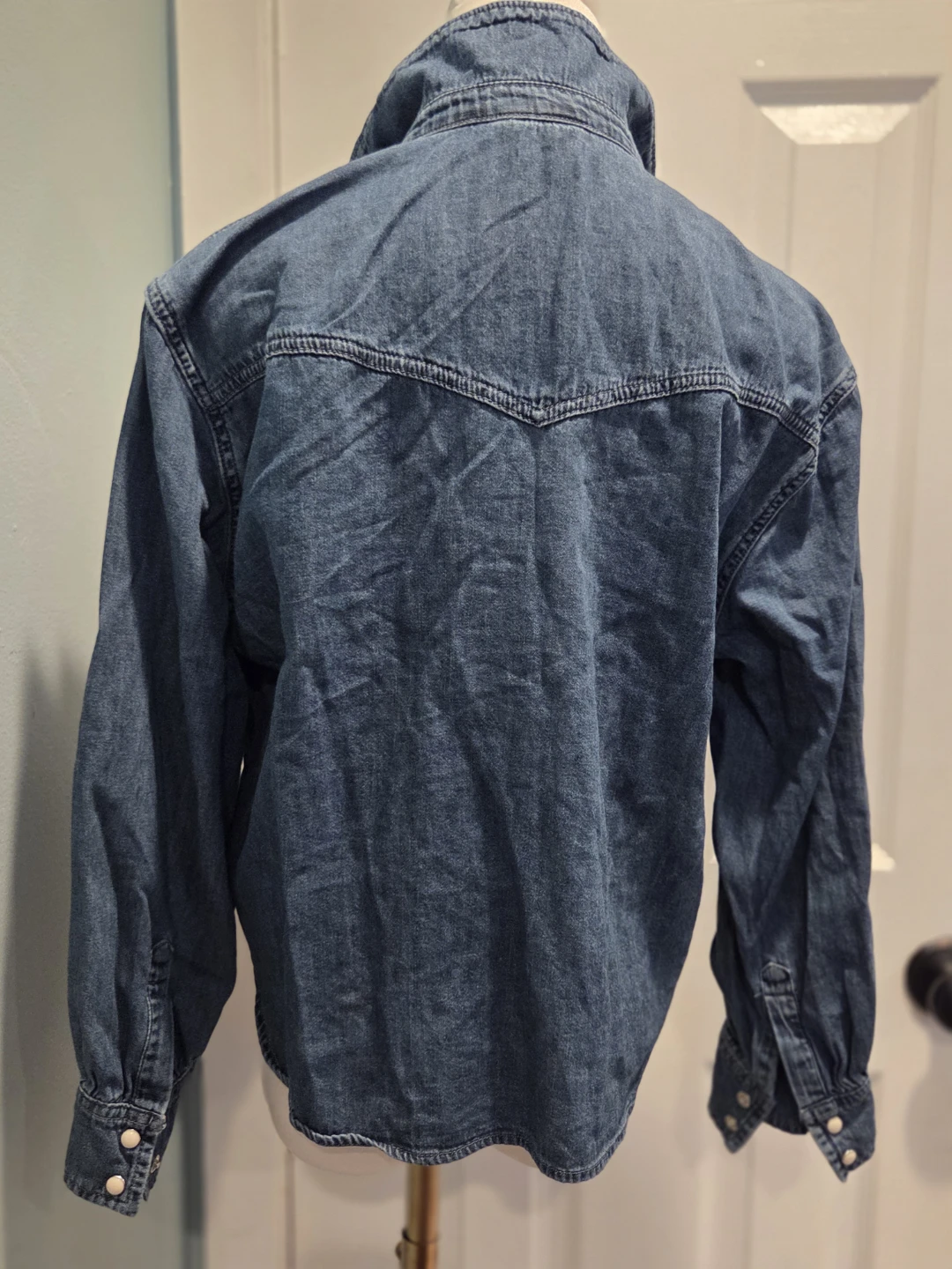Gap Kids Denim Shirt with Embroidered Birds - Size XXL (14-16) - photo 2
